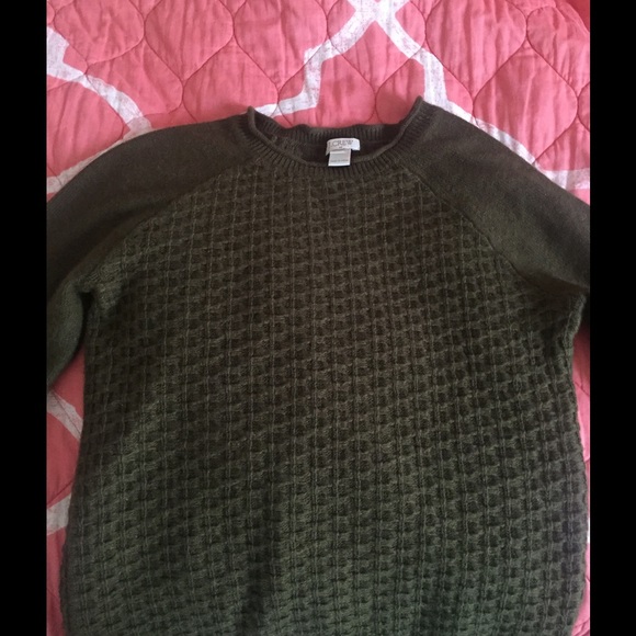 EUC J Crew Factory elbow patch sweater size XS
