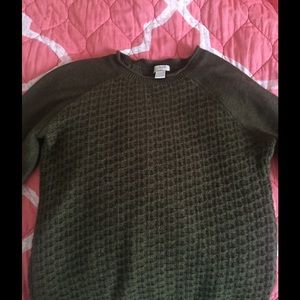 EUC J Crew Factory elbow patch sweater size XS