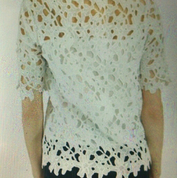 FINAL White Lace Top - Picture 2 of 4