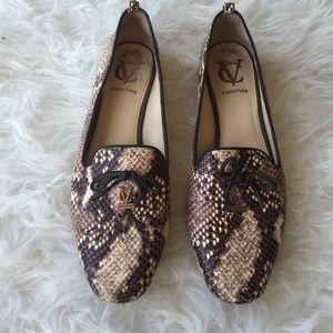 VC signature Python printed loafers Sz 7