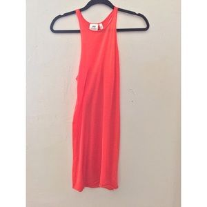 H&M Red Razor Back Shirt Dress