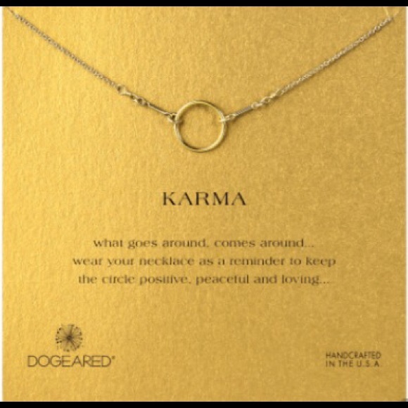 NWOT Dogeared Karma Necklace