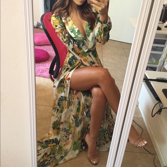 Tropical Floral Romper / Maxi Dress