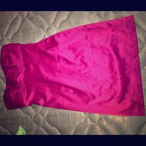 Rose Colored Strapless Dress