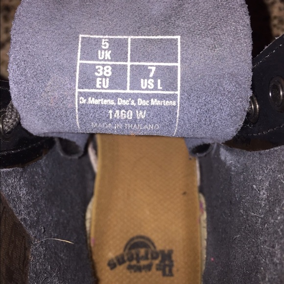 Black Doc Marten shoes. - Picture 3 of 3