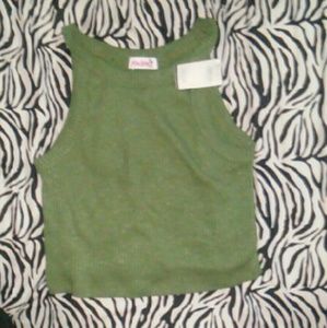 Olive crop top