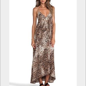 Pink Stitch Maxi in Tiger Print