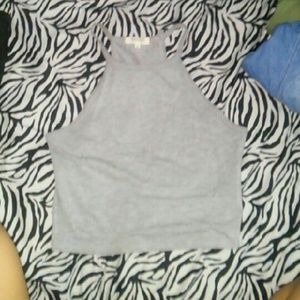 Grey crop top