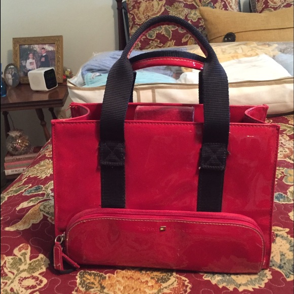 Red Tommy Hilfiger purse