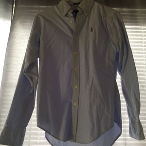 Light blue polo button down