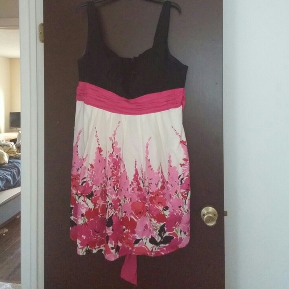 Black and pink baby doll style Sun dress