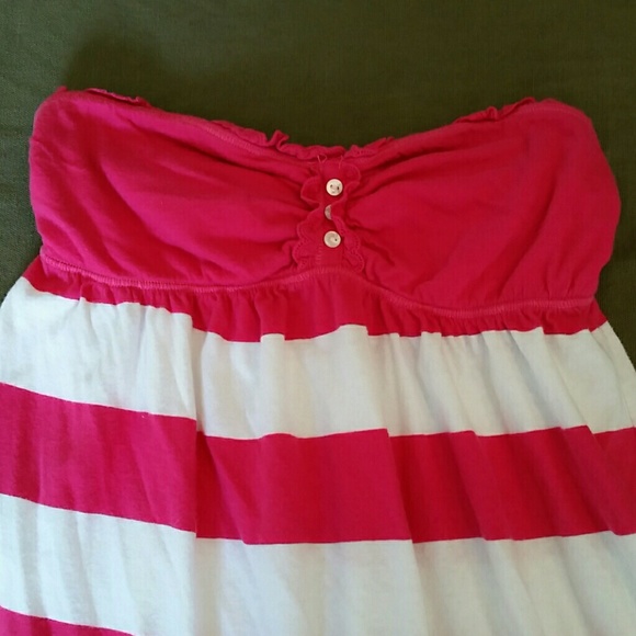 HOLLISTER strapless stripe shirt - Picture 2 of 4