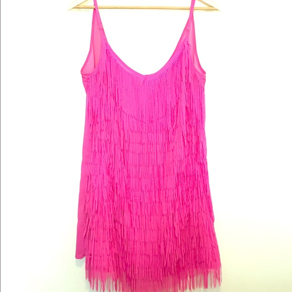 Magenta Fringe Dress 💖🍾