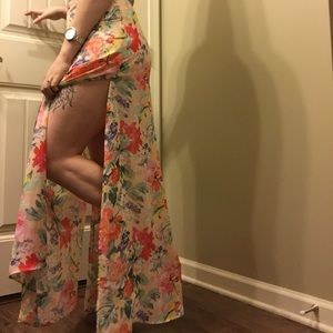 Floral maxi with slits on each side