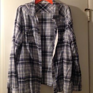 Button-down plaid shirt from Maurices