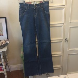 Hudson wide leg denim jeans