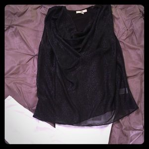 Sheer, Black, Shimmer Tank. NWOT.