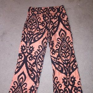 Silk Designed Palazzo Pants