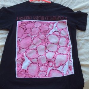 Frank Iero and the Cellabration tee