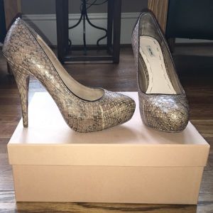 Miu Miu Dark Rose Whipsnake Pump Size 38.5