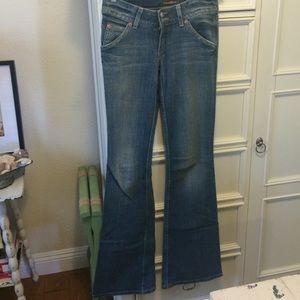Hudson wide leg denim jeans