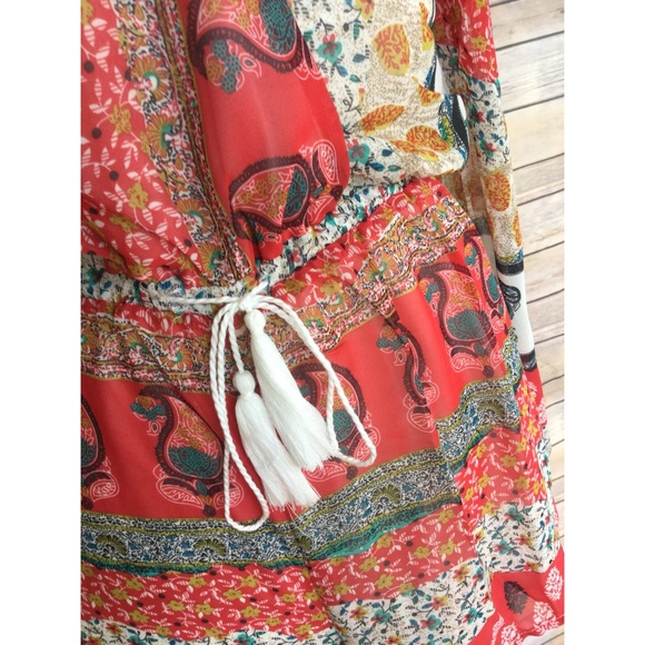 Tomato red cute print romper S M L - Picture 2 of 3