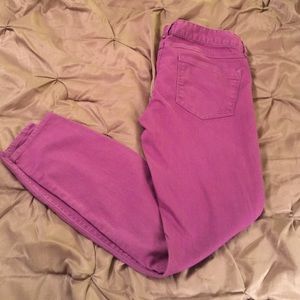 Express Purple Skinny Jegging