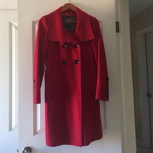 Beautiful red wool coat