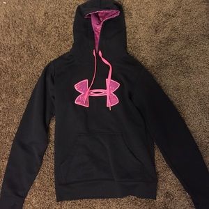 Black and Pink Under Armour Sweatshirt