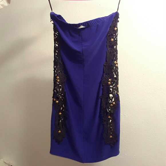 Royal blue party dress