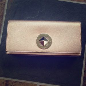 Kate Spade Newbury Lane Rose Gold Clutch Purse