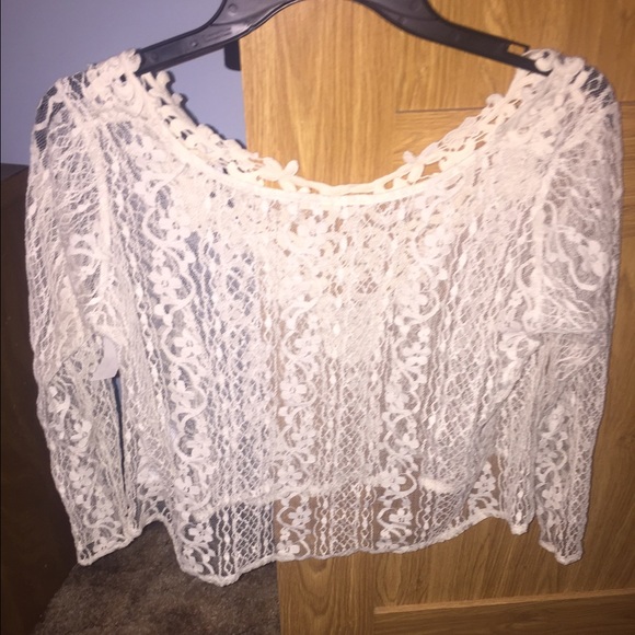 laced hollister top