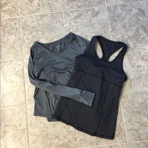 Two maternity work out tops. Size XS. NWOT
