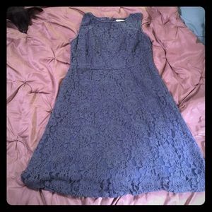 Tulle Navy Lacey Dress. NWT