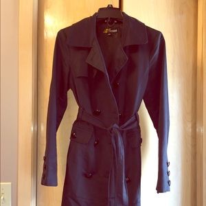 Black Guess Trench Coat