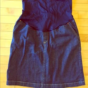 Maternity Jean Skirt