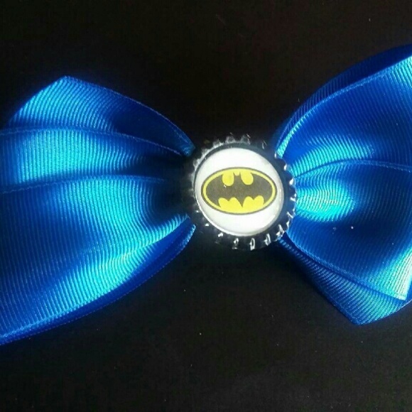 Batman hair bow