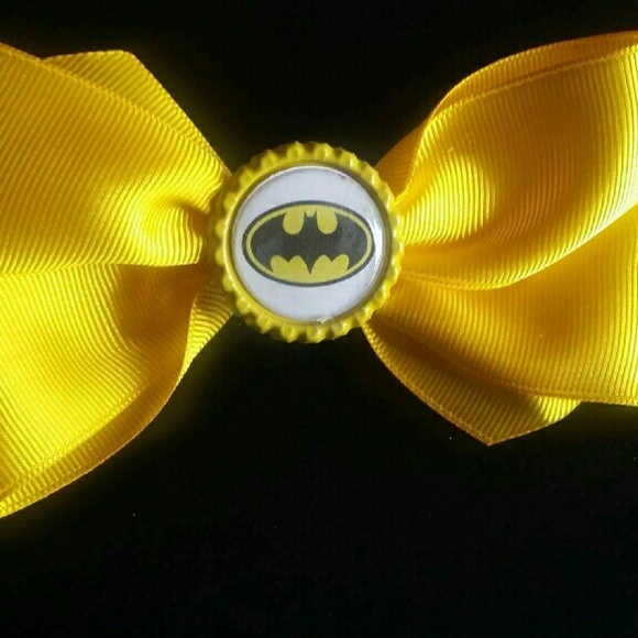 Batman hair bow