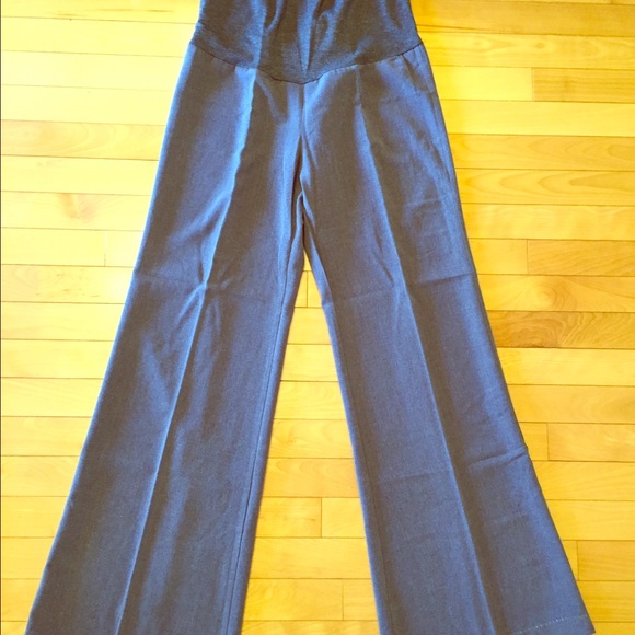 Gray maternity dress pants