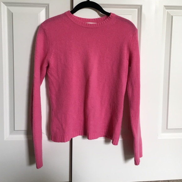 pink cashmere sweater by Isaac Mizrahi for target