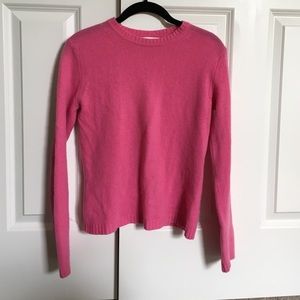 pink cashmere sweater by Isaac Mizrahi for target