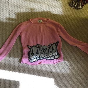 Unif pink cat sweater