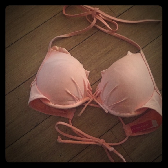 Coral VS Push Up Halter Bikini Top 32B