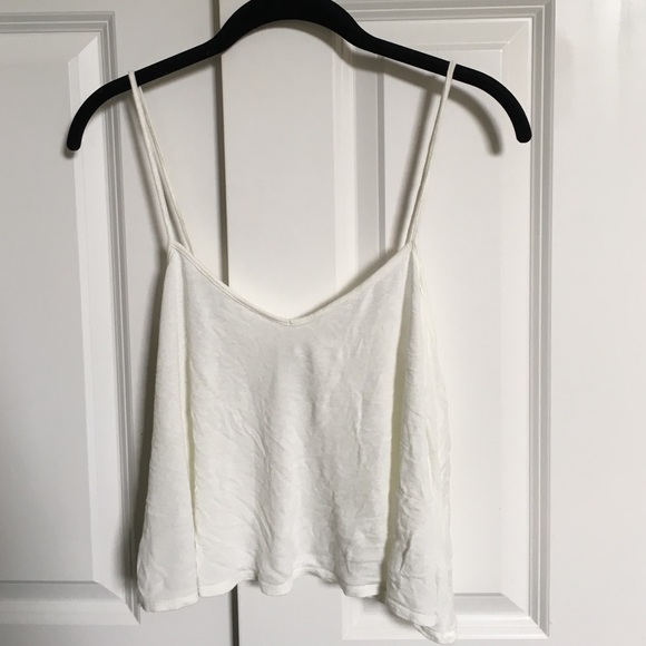 cute white simple vneck tank from UO