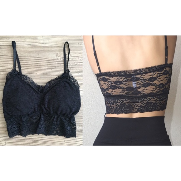 "Black Lace Bralette" - Picture 4 of 4