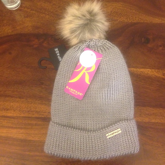 Faux fur beanie NWT