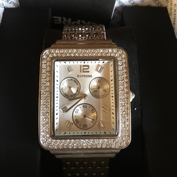 Express Watch. Rhinestone face. Barely used!!