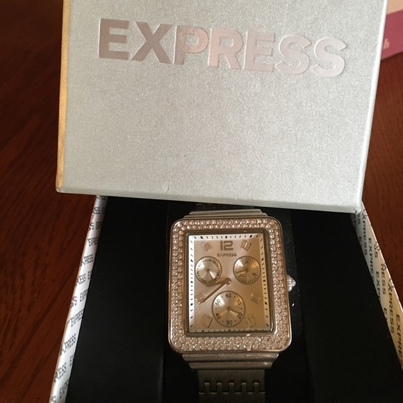 Express Watch. Rhinestone face. Barely used!! main image 4