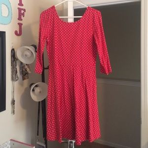 Red Polka Dotted Dress