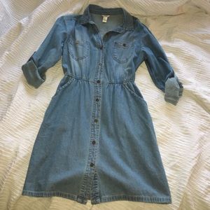 Button down Jean dress forever 21 medium